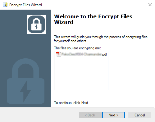 Encrypting File